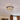 30cm W stacked LED ceiling light with crystal rims, warm glow