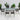 Outdoor patio dining set: rectangular glass-top table with four mesh chairs