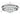 Crystal ceiling lamp: 40cm wide, 20cm drop; clear crystals on chrome ring