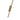 Close-up of 100cm LED strip wall lamp: gold oval bracket on a slim vertical bar