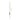 100cm LED strip wall lamp dimensions: slim gold bar with oval wall mount, 100cm height