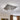 Square crystal flush ceiling lamp with double-tier metal frame and dangling crystal drops