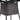 Dark woven wicker table base with textured grid pattern and sturdy supports