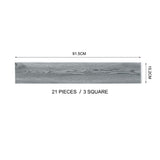 Grey plank 91.5cm x 15.2cm; 21 pieces / 3 square area