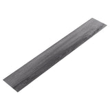 Dark grey woodgrain PVC laminate plank strip, peel-and-stick