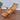 Bamboo reclinable mecedora plegable Brown, listones horizontales y respaldo inclinado