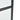 Black framed transparent glass sliding door crossing bars at a corner