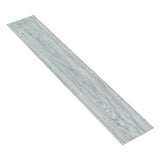 Gray wood-effect PVC flooring plank tile with realistic wood-grain pattern