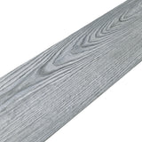 Wood-effect PVC self-adhesive flooring tile, mid grey plank with pronounced knots