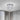 Modern round crystal LED ceiling light with clear crystal drop pendant in the center