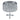 Close-up: round crystal LED ceiling light with clear prisms and central hanging crystal pendant