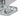 2-Tier Square Crystal ceiling light, faceted clear crystal panels on chrome frame