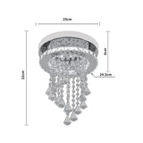 Ceiling light dimensions diagram: 25cm width, 32cm height, 24.5cm depth