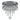 Round crystal ceiling light with faceted clear crystal droplets and metal canopy