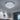 3-tier crystal flush mount LED ceiling light with chrome ring and central crystal diffuser
