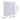 White aluminium panel electric wall heater close-up, ribbed front panels.