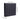 Matte black aluminium panel electric wall heater with ribbed design, wall-mounted.