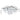 LED crystal ceiling light with chrome canopy and clear crystals, 45cm x 45cm