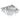 Silver crystal LED ceiling light with geometric frame, dangling prisms and beads