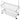 White clothes rack shelves with wire mesh platform and side rails