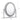 Size diagram for oval LED makeup mirror: 46cm wide, 51cm high, 9.5cm deep