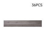 Gray wood-grain PVC plank tile, 36PCS set, self-adhesive vinyl flooring