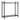 Black iron firewood log holder frame with two vertical posts
