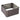 Raised garden bed planter box corner view with gray slats and metal edge supports