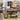 Industrial iron table legs with rectangular black frame base for DIY furniture