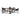 Rectangular black metal table leg frame for heavy-duty DIY dining table