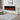 Black LED electric fireplace insert with tempered glass front and glowing flame display