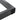 Close-up of black metal table leg corner joint with smooth, flat-edge finish.