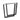 Black metal table legs set of 2, angled open-frame design for DIY tables.