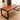 Industrial black iron table legs with thick rectangular frame and corner mounting holes