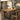 Industrial heavy duty iron table legs with black rectangular frame and thick side supports