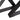 Close-up of black base foot and intersecting X-frame on table leg