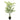 Artificial potted palm tree, green fronds, in a black plastic pot (110cm)