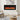 Black 70-inch wall electric fireplace with bright orange flame display and control panel