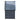 Dark gray waterproof metal storage box with closed lid and reinforced side panels