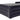 Corner detail of charcoal black galvanized raised garden bed with bolted metal frame