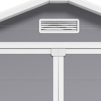 181CM wide plastic garden storage shed vent grille on front wall