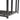 Metal base frame with legs for 70cm firewood rack storage shed
