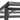 Steel corner frame with bolts and crossbars on 70cm firewood rack
