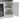 Open storage doors on white TV stand fireplace cabinet with interior shelves