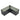 L-shaped raised metal garden bed with light interior liner and dark side walls