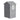 Plastic garden storage shed, sloped roof and front door panel, grey/white finish
