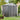 200cm wide metal garden storage shed with lockable double door and roof vents