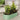 Light green oval raised garden bed, 42cm high galvanized steel planter