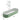 Light green oval raised garden bed 240x80x42cm with trellis frame, galvanized steel