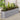 80cm silver galvanized steel raised garden bed on patio with flower plants inside